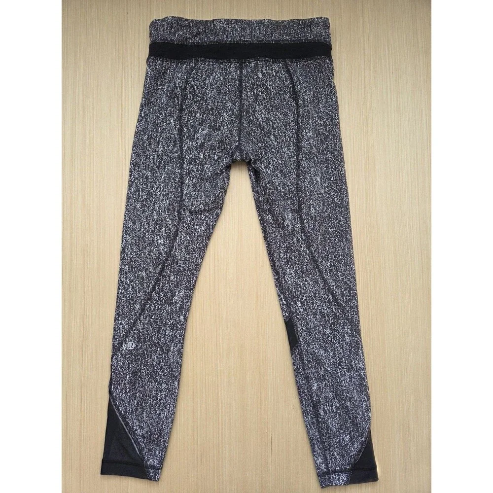 Lululemon Women's Size 6 Inspire Tight II Mesh Printed Activewear Leggings